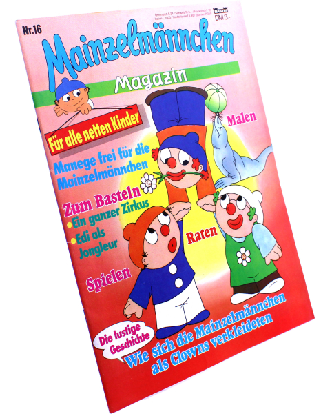 Mainzelmännchen Magazin Nr. 16 von Bastei: Wie sich die Mainzelmännchen als Clowns verkleideten